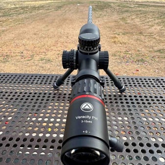 Burris Veracity PH riflescope HUD in hunting terrain